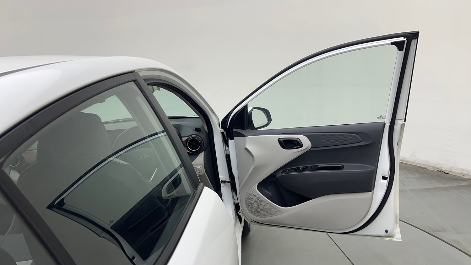 Used 2023 Hyundai Aura S 1.2 Petrol Petrol Manual interior RIGHT FRONT DOOR OPEN VIEW