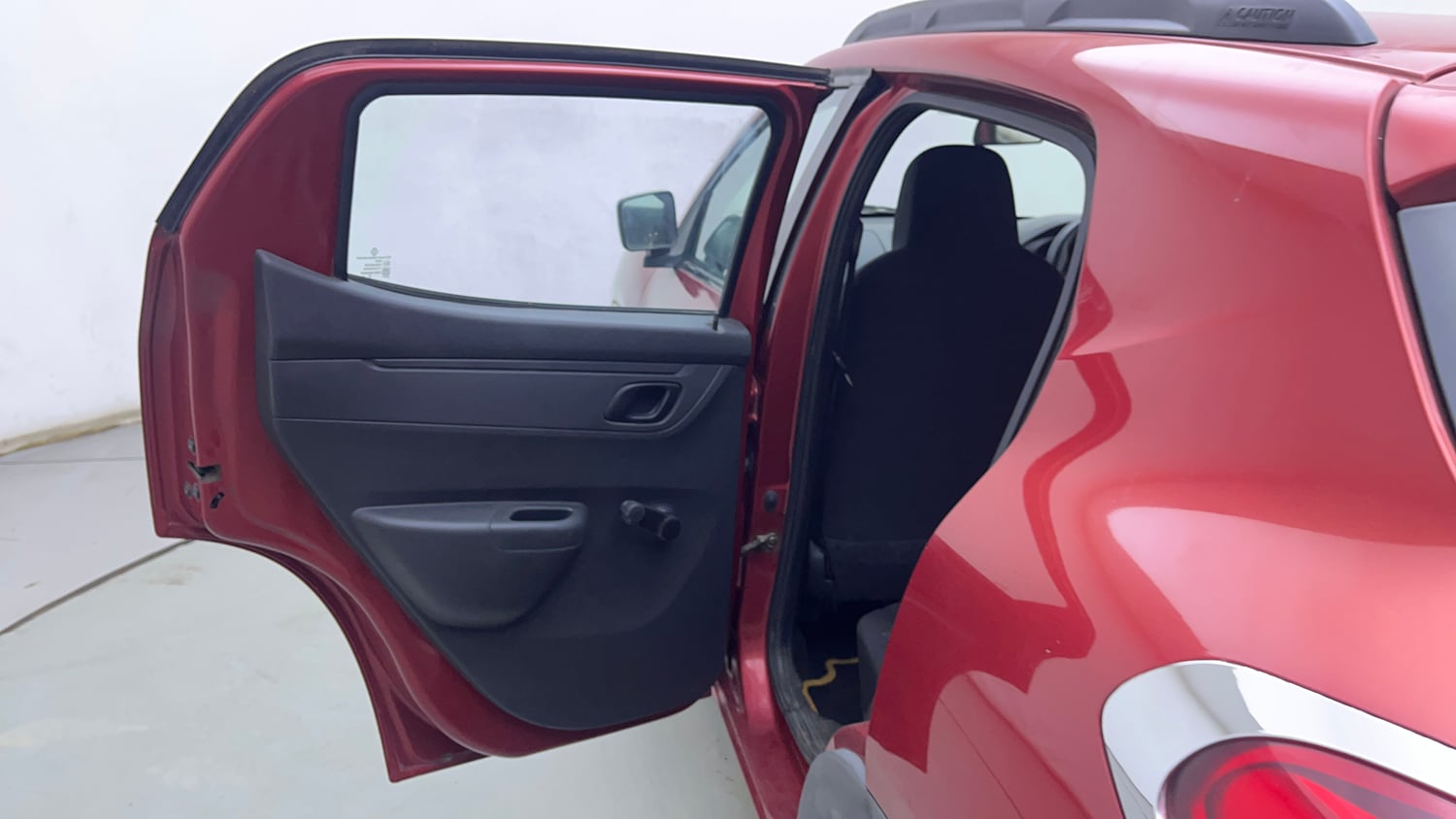Used 2016 Renault Kwid RXT Petrol Manual interior LEFT REAR DOOR OPEN VIEW