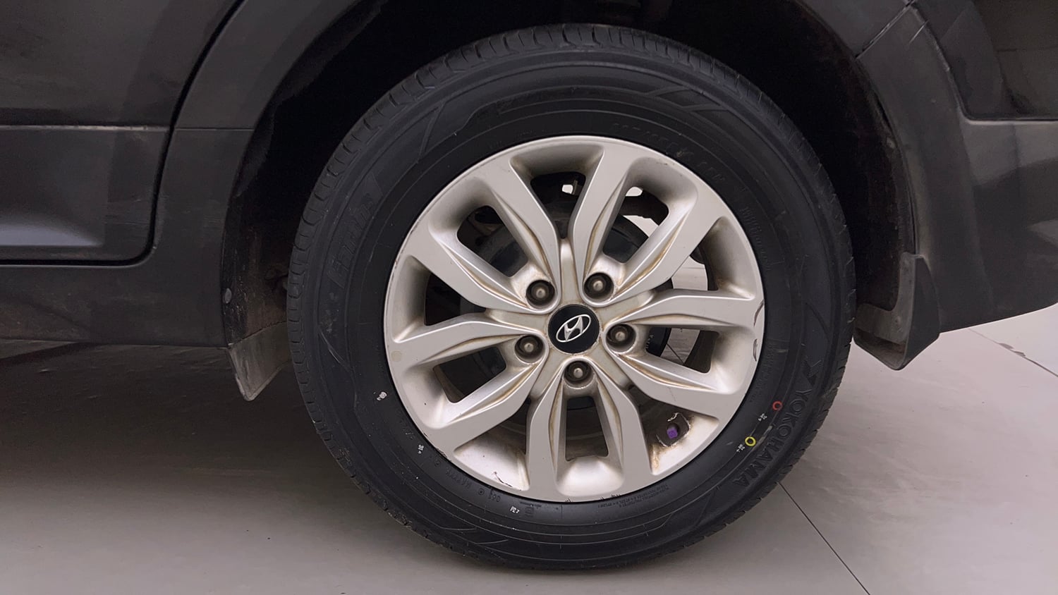 Used 2019 Hyundai Creta SX 1.6 Petrol Petrol Manual tyres LEFT REAR TYRE RIM VIEW