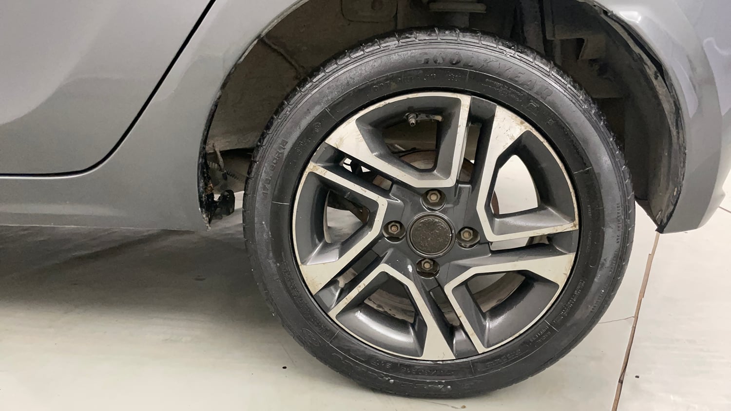 Used 2021 Tata Tiago XZ Plus Petrol Manual tyres LEFT REAR TYRE RIM VIEW