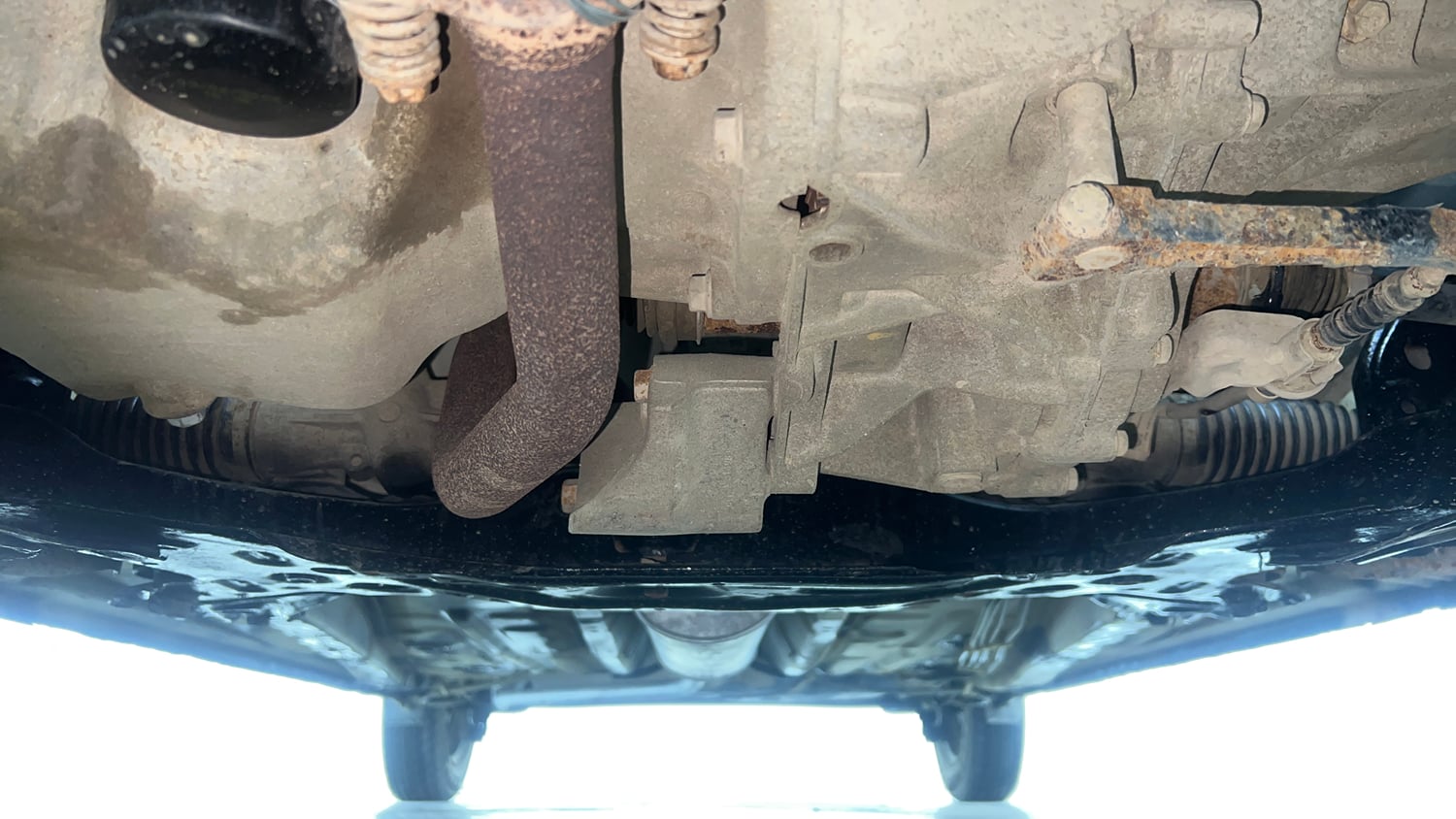 Used 2019 Maruti Suzuki Wagon R 1.0 LXi 1.0 Petrol Manual extra FRONT LEFT UNDERBODY VIEW