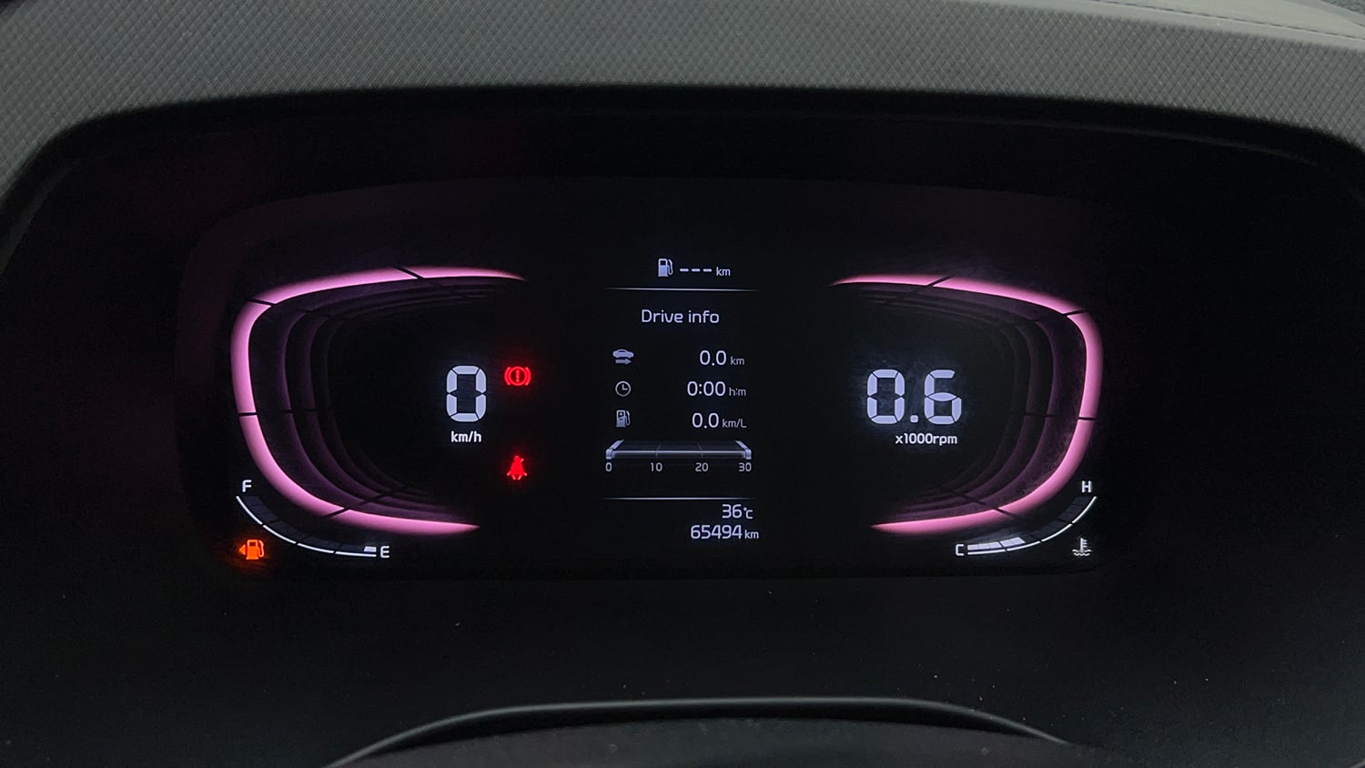 Used 2022 Kia Carens Prestige Plus 1.4 Petrol MT 7 STR Petrol Manual interior CLUSTERMETER VIEW