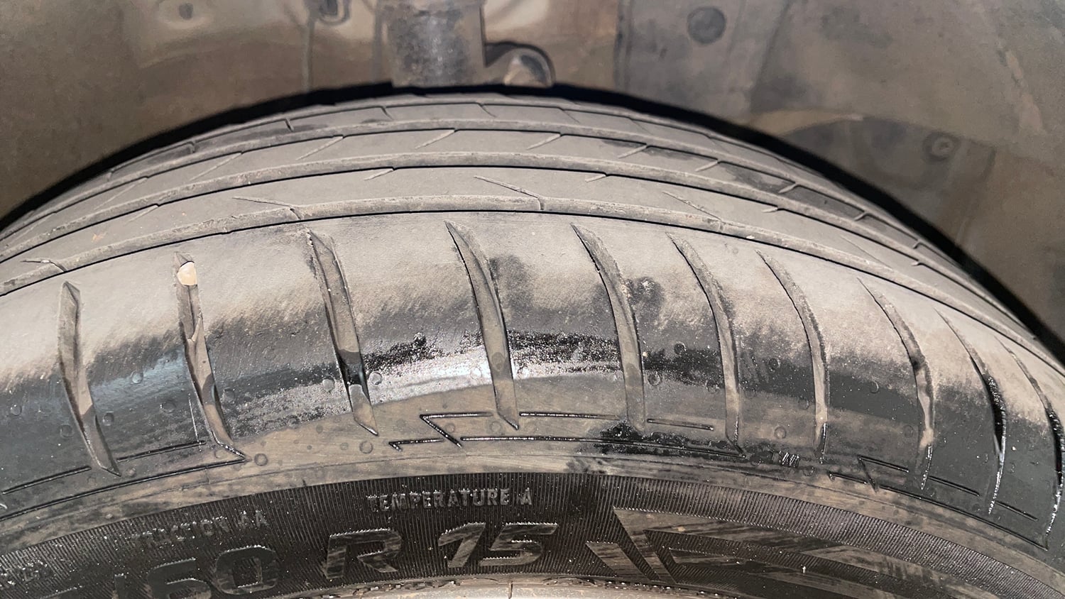 Used 2020 Honda Amaze 1.5 VX MT Diesel Diesel Manual tyres RIGHT FRONT TYRE TREAD VIEW