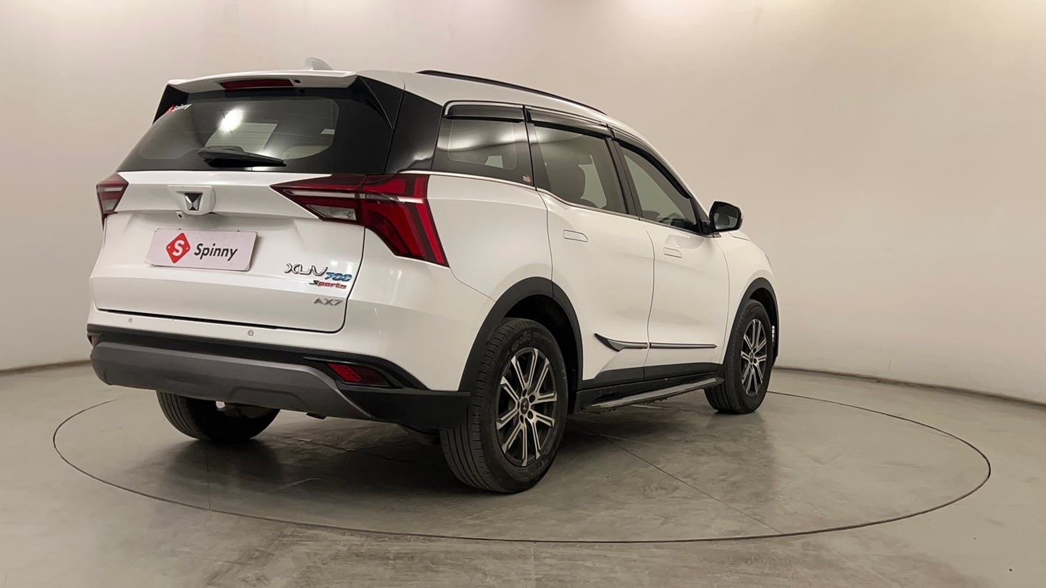 Used 2024 Mahindra XUV700 AX7 Diesel MT 7 STR Diesel Manual exterior RIGHT REAR CORNER VIEW