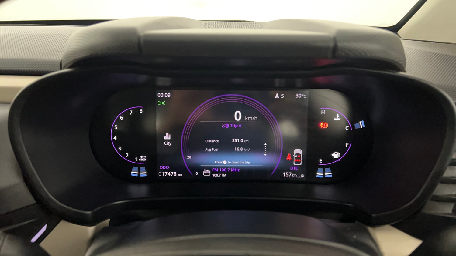 Used 2025 Tata Altroz Accomplished S Diesel 5MT Diesel Manual interior CLUSTERMETER VIEW