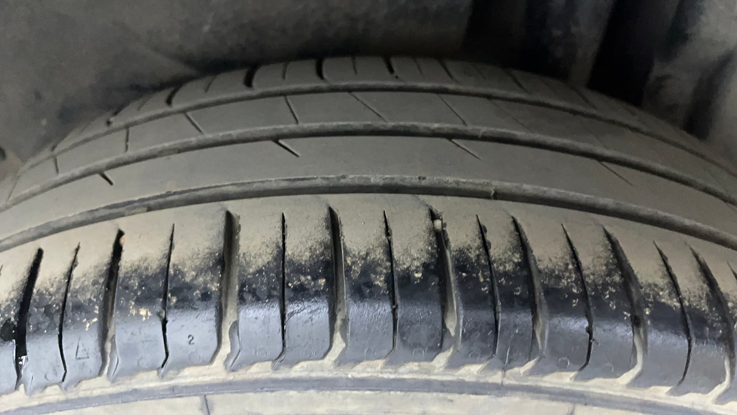 Used 2015 Maruti Suzuki Swift Dzire ZXI Petrol Manual tyres LEFT REAR TYRE TREAD VIEW