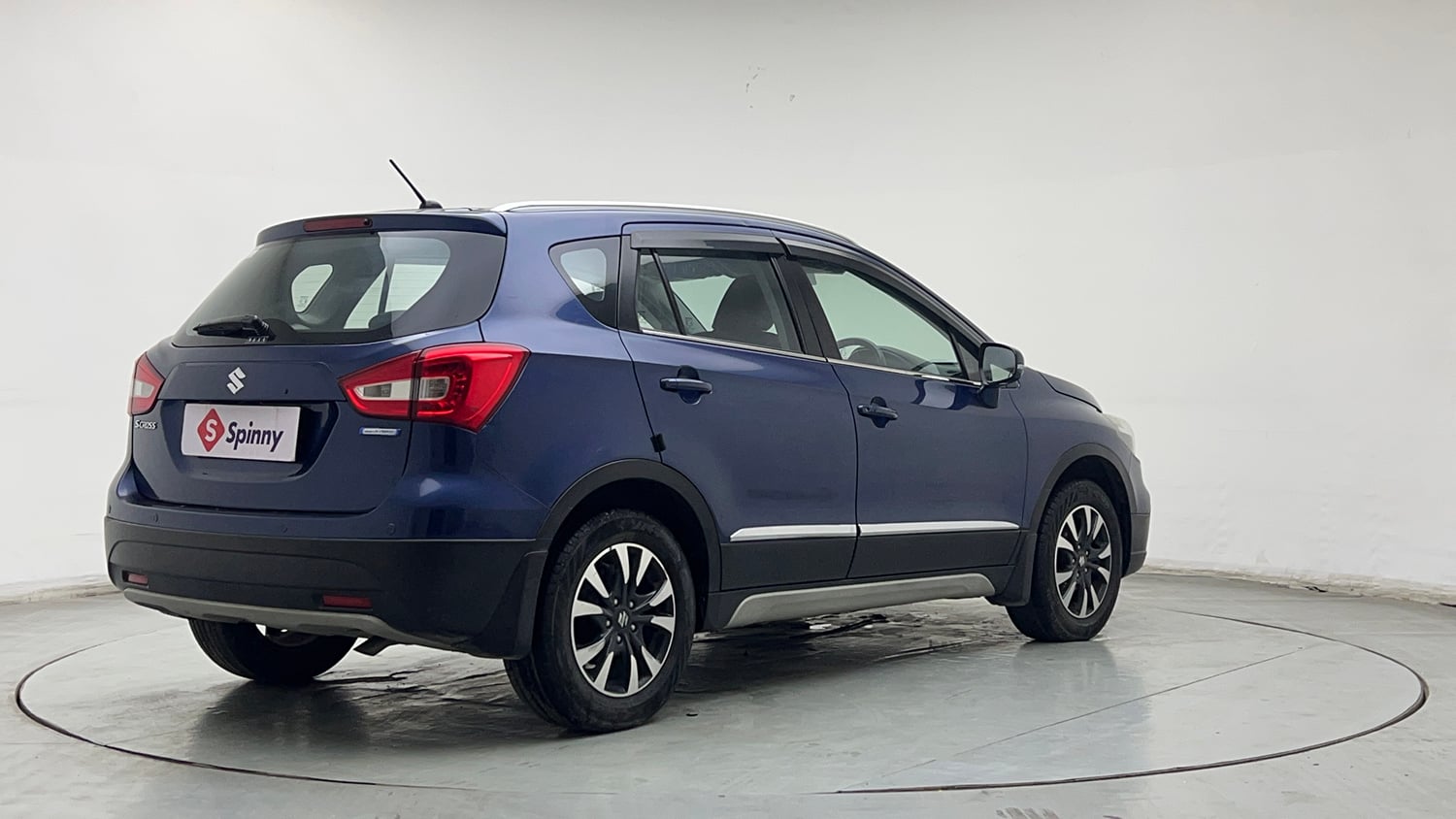 Used 2021 Maruti Suzuki S-Cross Alpha AT Petrol Automatic exterior RIGHT REAR CORNER VIEW