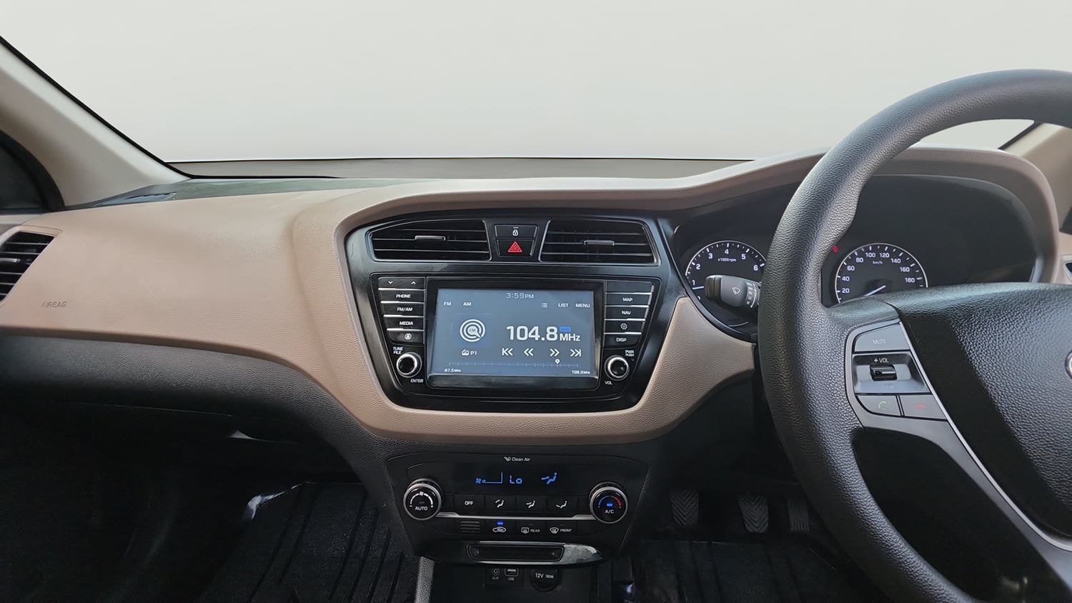 Used 2017 Hyundai Elite i20 Asta 1.2 Petrol Manual interior MUSIC SYSTEM & AC CONTROL VIEW