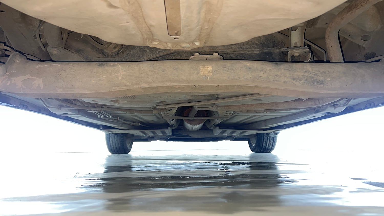 Used 2022 Maruti Suzuki Baleno Alpha MT Petrol Manual extra REAR UNDERBODY VIEW (TAKEN FROM REAR)