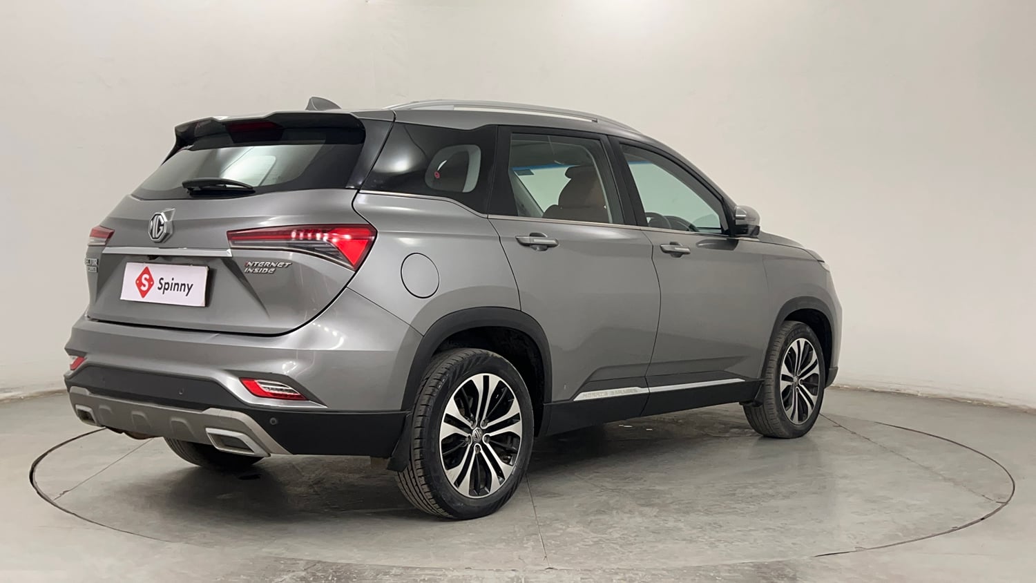 Used 2021 MG Motors Hector Plus Sharp 1.5 Petrol Turbo CVT 6-STR Petrol Automatic exterior RIGHT REAR CORNER VIEW