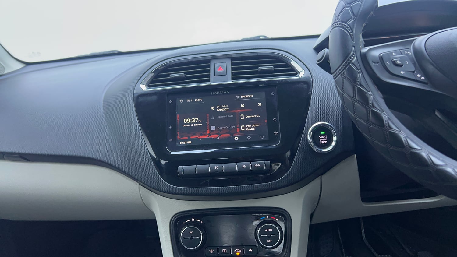 Used 2023 Tata Tigor XZ Plus Petrol Manual interior MUSIC SYSTEM & AC CONTROL VIEW