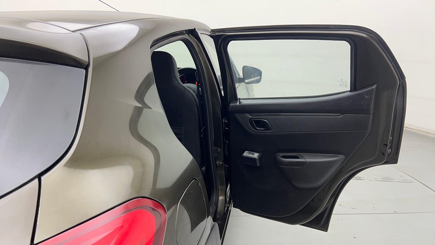 Used 2017 Renault Kwid 1.0 RXT AMT Opt Petrol Automatic interior RIGHT REAR DOOR OPEN VIEW