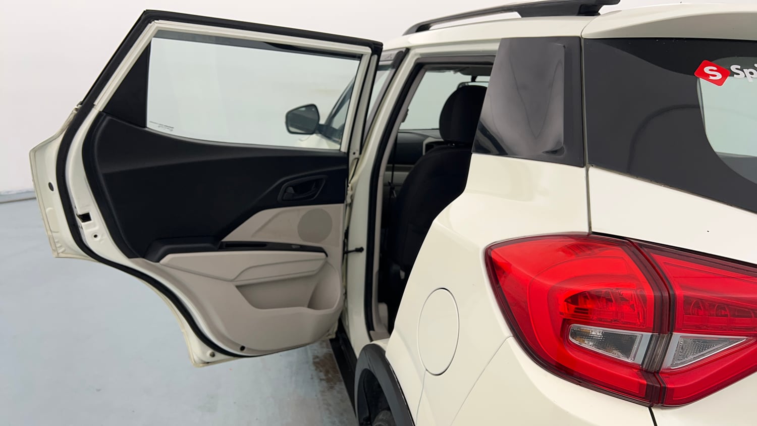 Used 2021 Mahindra XUV 300 W6 1.2 Petrol Petrol Manual interior LEFT REAR DOOR OPEN VIEW