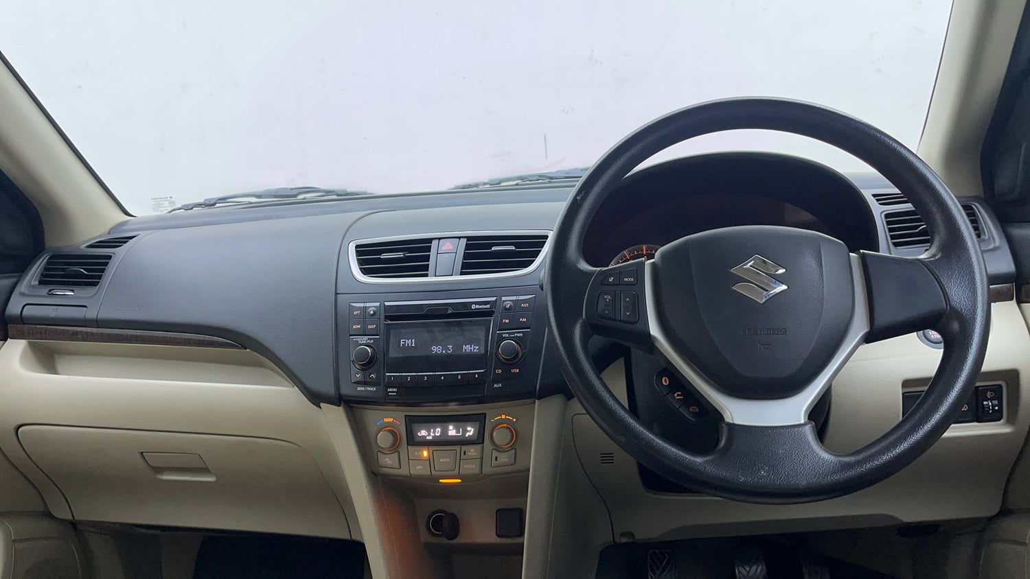 Used 2015 Maruti Suzuki Swift Dzire ZXI Petrol Manual interior DASHBOARD VIEW