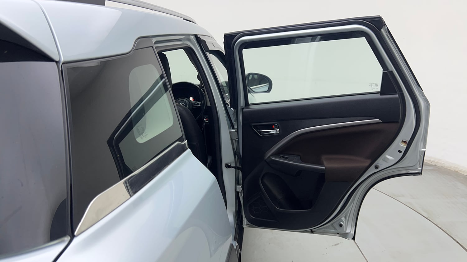 Used 2023 Maruti Suzuki Brezza ZXi AT Petrol Automatic interior RIGHT REAR DOOR OPEN VIEW