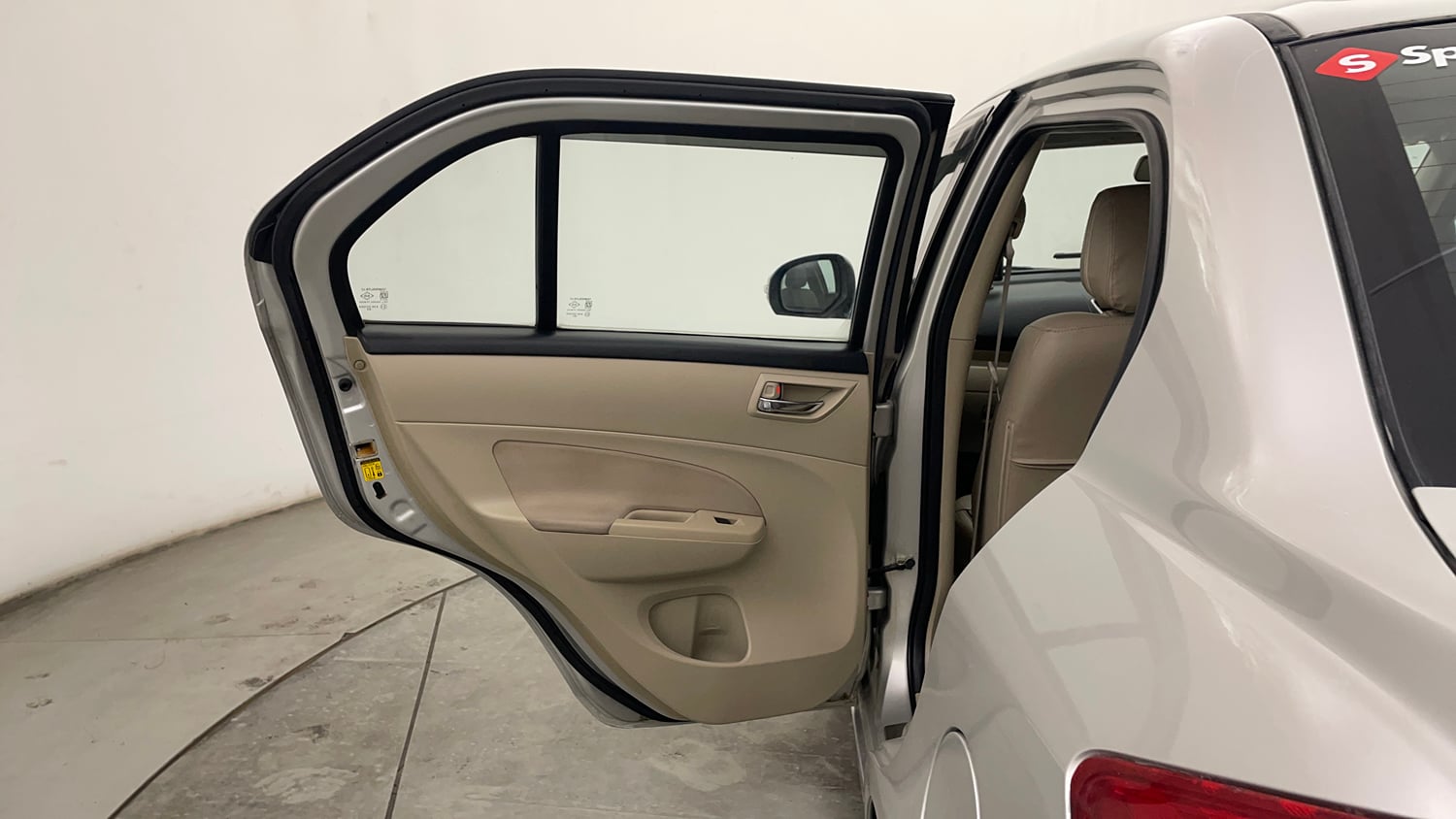 Used 2016 Maruti Suzuki Swift Dzire ZDI Diesel Manual interior LEFT REAR DOOR OPEN VIEW