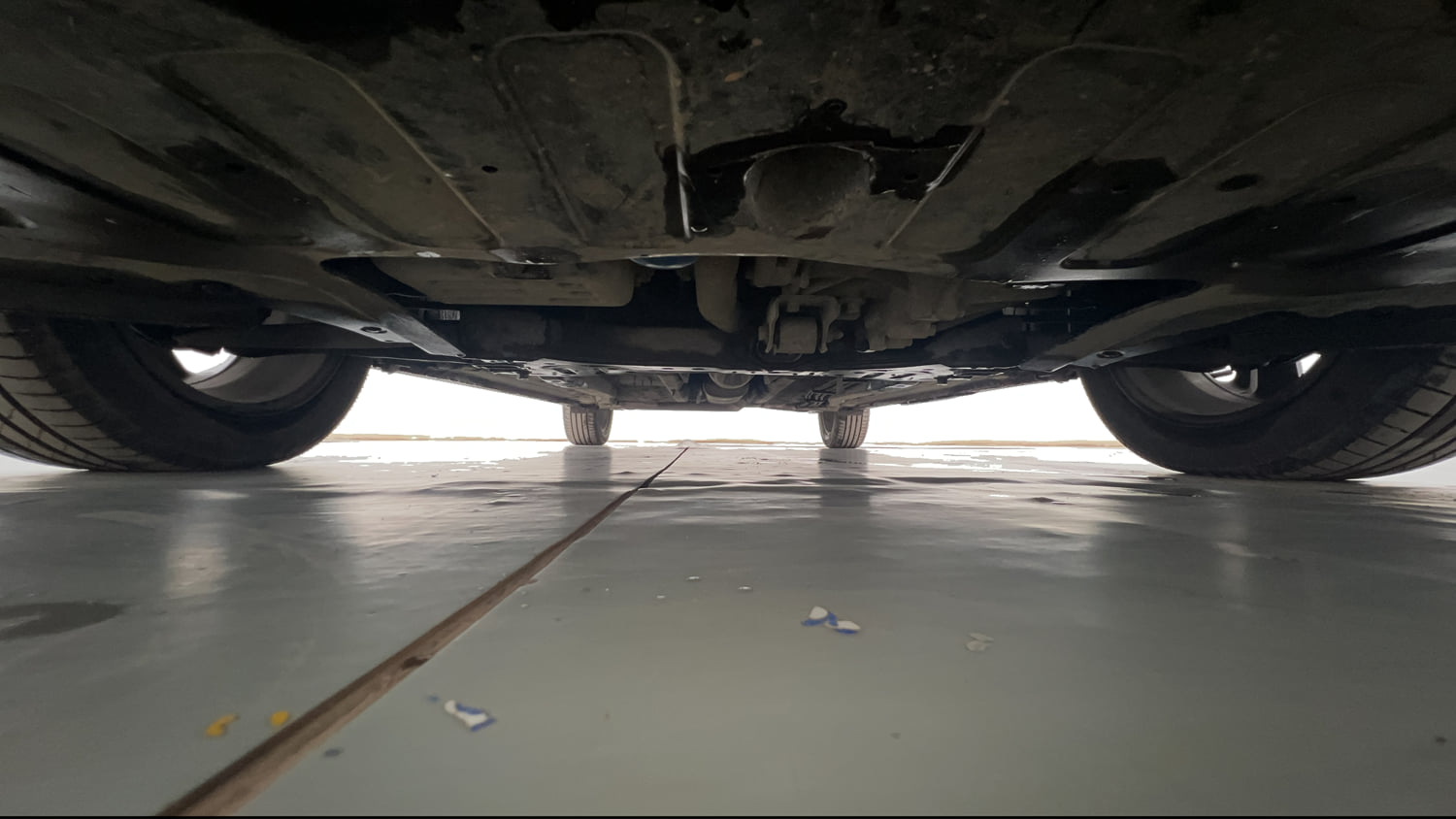 Used 2020 Hyundai New i20 Asta (O) 1.0 Turbo DCT Petrol Automatic extra FRONT LEFT UNDERBODY VIEW