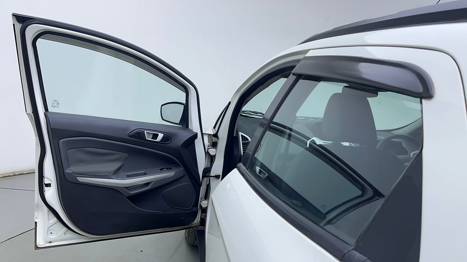 Used 2017 Ford EcoSport Titanium 1.5L TDCi Diesel Manual interior LEFT FRONT DOOR OPEN VIEW