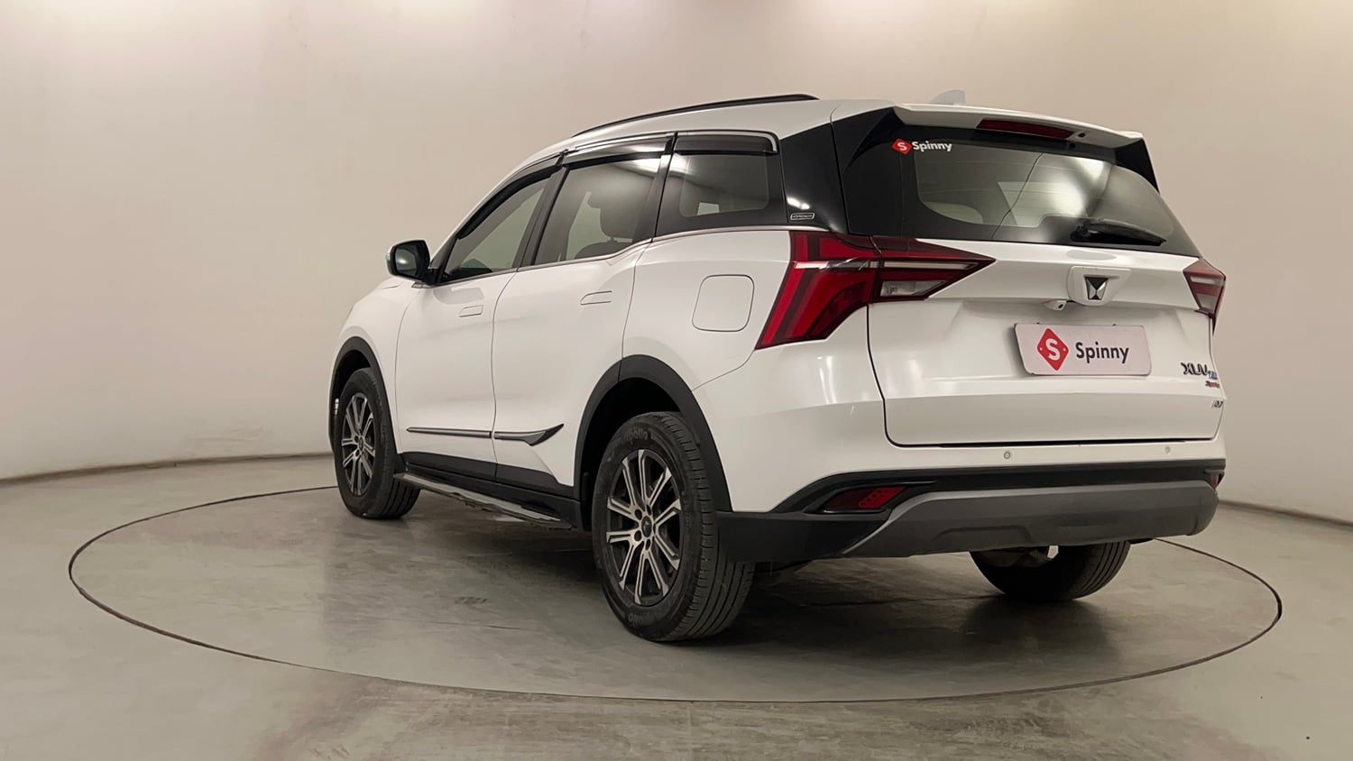 Used 2024 Mahindra XUV700 AX7 Diesel MT 7 STR Diesel Manual exterior LEFT REAR CORNER VIEW