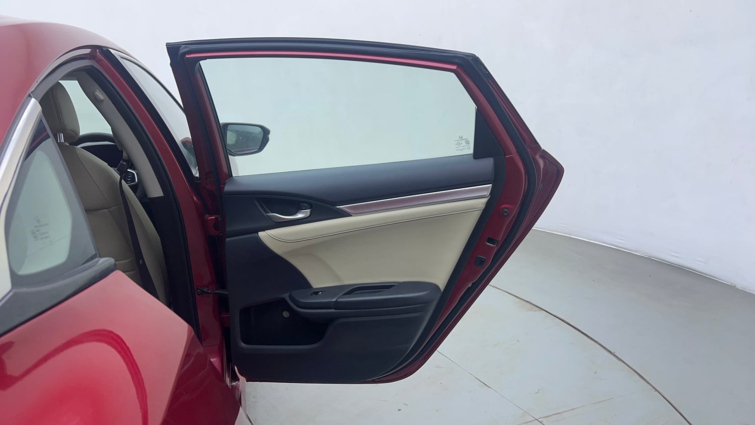 Used 2019 Honda Civic ZX CVT Petrol Petrol Automatic interior RIGHT REAR DOOR OPEN VIEW