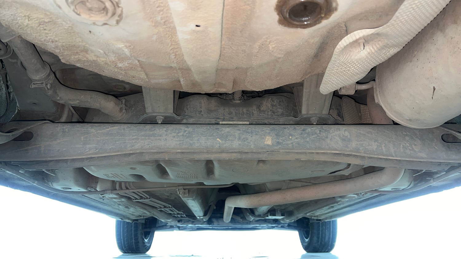 Used 2023 Kia Sonet HTX 1.5 Diesel Manual extra REAR UNDERBODY VIEW (TAKEN FROM REAR)