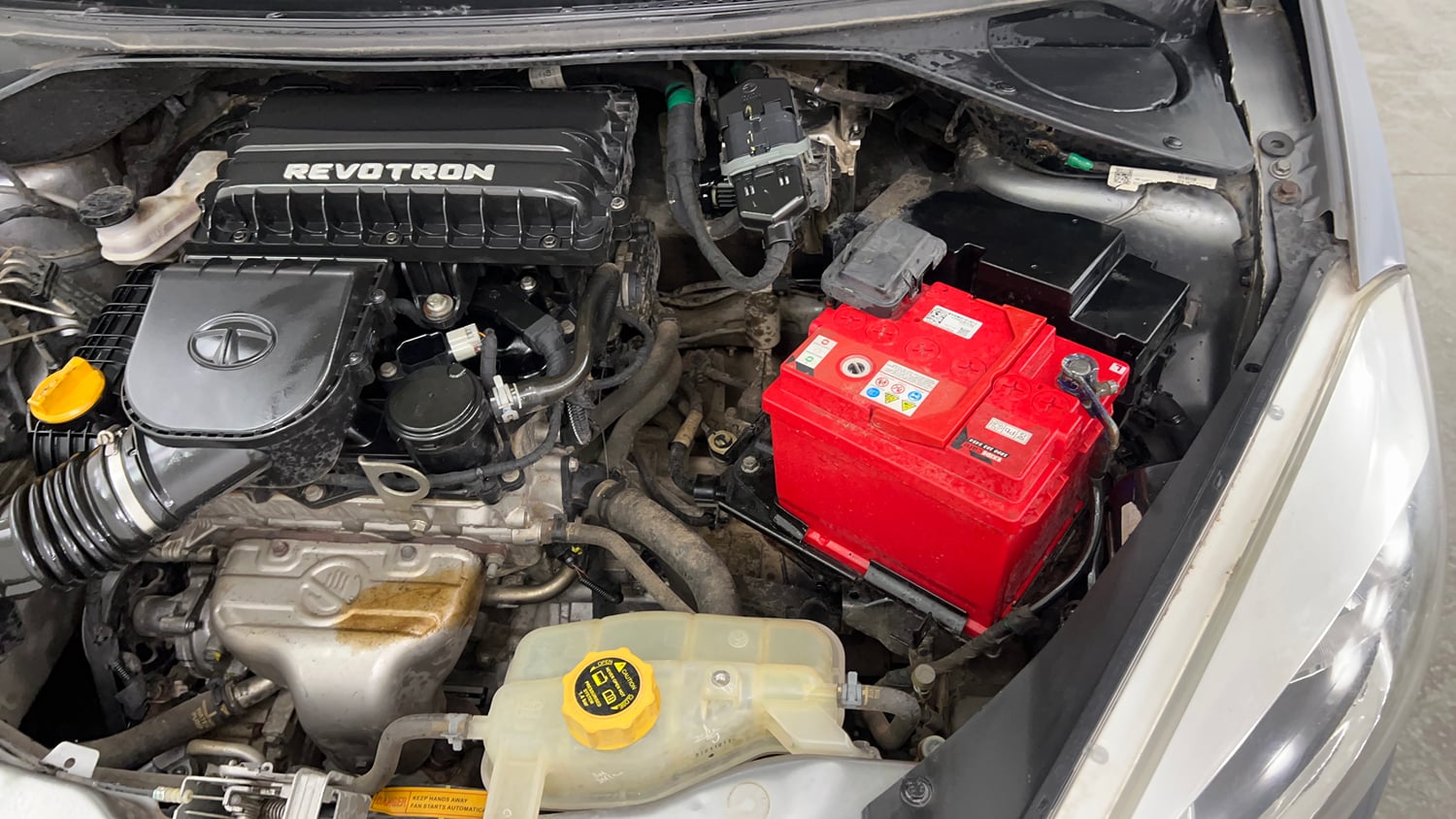 Used 2018 Tata Tiago Revotron XZ Petrol Manual engine ENGINE LEFT SIDE VIEW