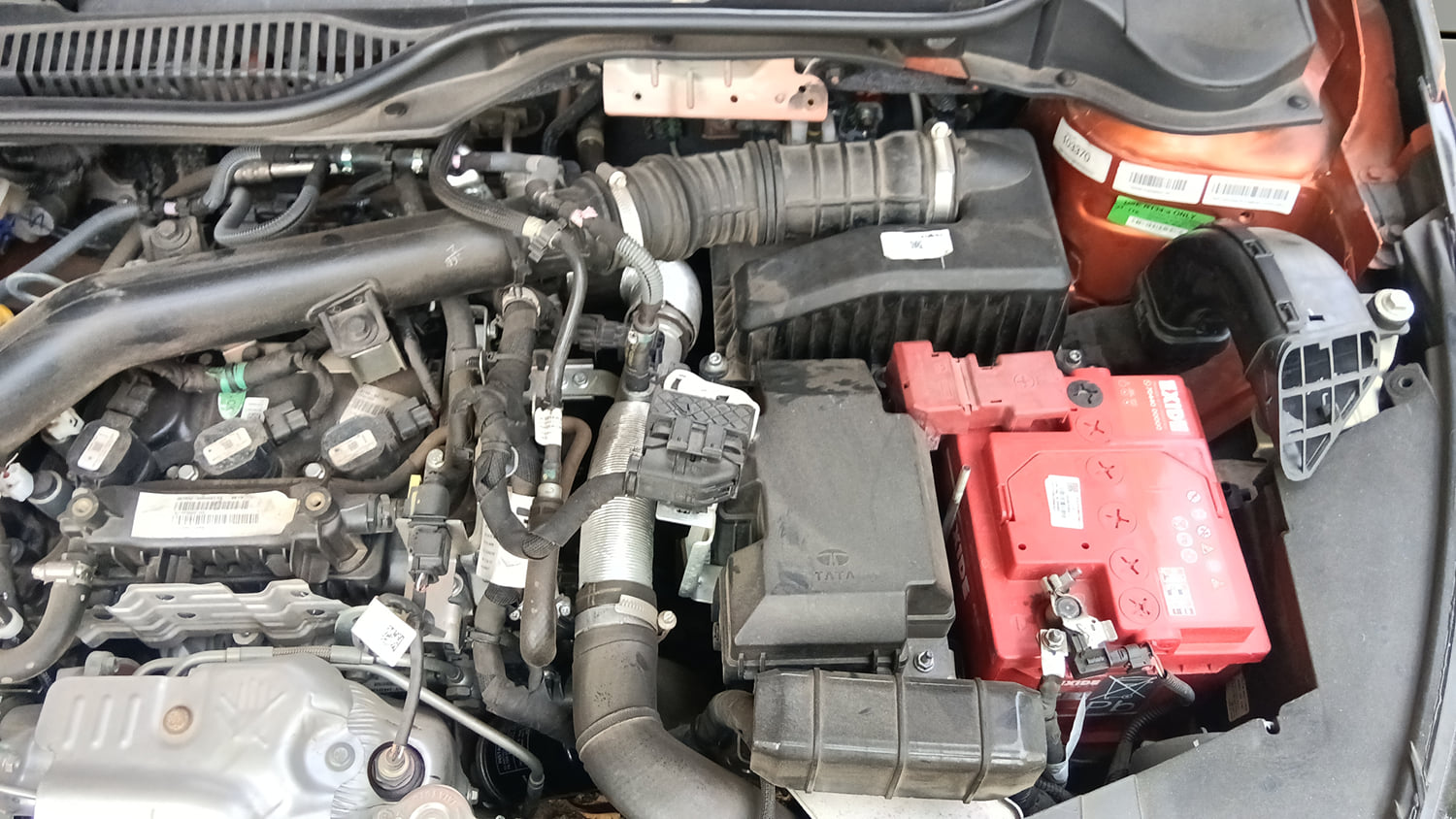 Used 2026 Tata Altroz Racer R3 Petrol Manual engine ENGINE LEFT SIDE VIEW