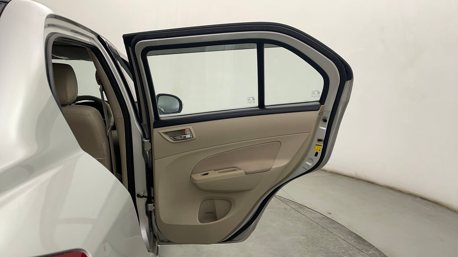 Used 2016 Maruti Suzuki Swift Dzire ZDI Diesel Manual interior RIGHT REAR DOOR OPEN VIEW
