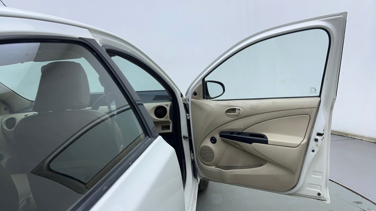 Used 2017 Toyota Etios Liva GXD Diesel Manual interior RIGHT FRONT DOOR OPEN VIEW