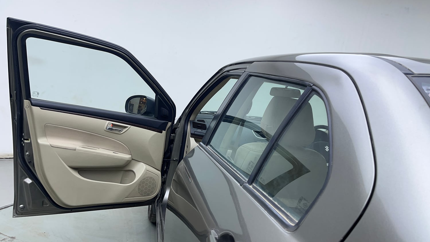 Used 2015 Maruti Suzuki Swift Dzire ZXI Petrol Manual interior LEFT FRONT DOOR OPEN VIEW