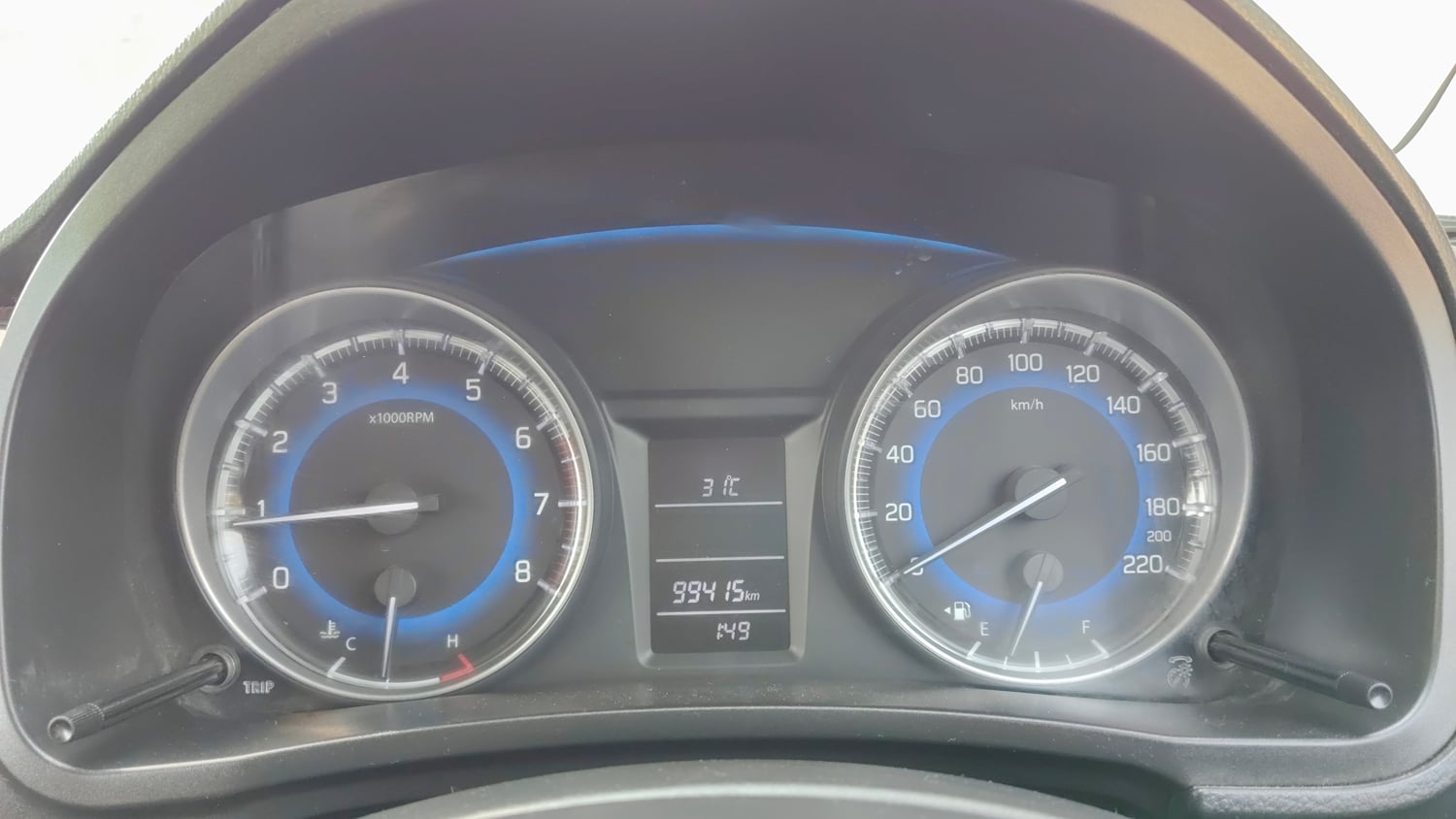 Used 2017 Maruti Suzuki Baleno Delta 1.2 Petrol Manual interior CLUSTERMETER VIEW