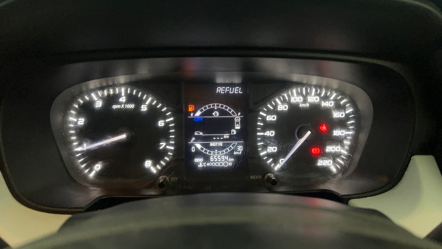 Used 2022 Tata Punch Accomplished MT Petrol Manual interior CLUSTERMETER VIEW