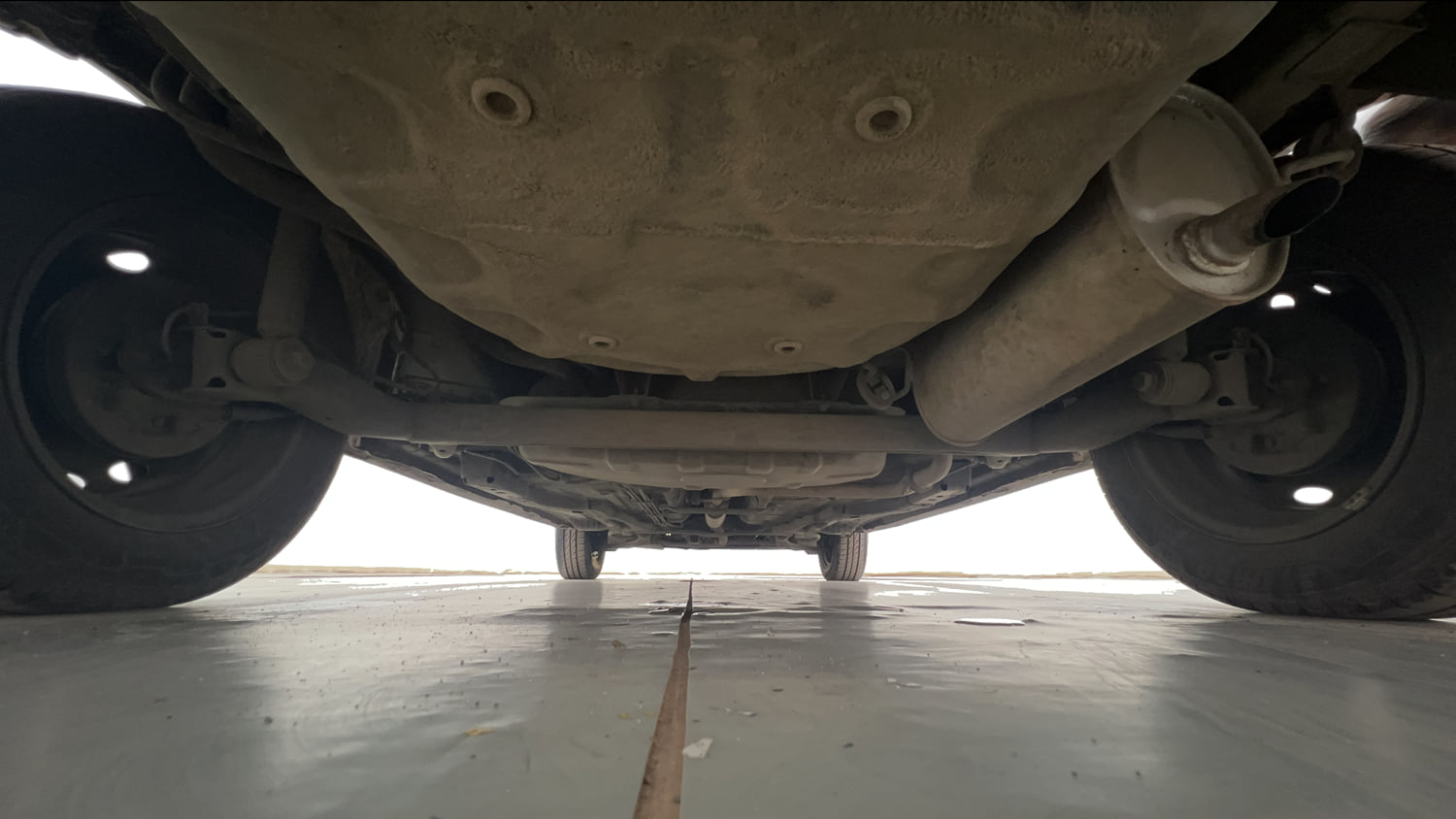 Used 2020 Tata Tigor Revotron XZ Petrol Manual extra REAR UNDERBODY VIEW (TAKEN FROM REAR)