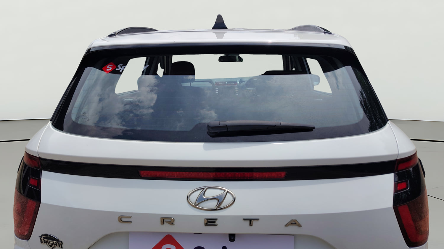 Used 2023 Hyundai Creta S Plus 1.5 Petrol Knight Petrol Manual exterior BACK WINDSHIELD VIEW