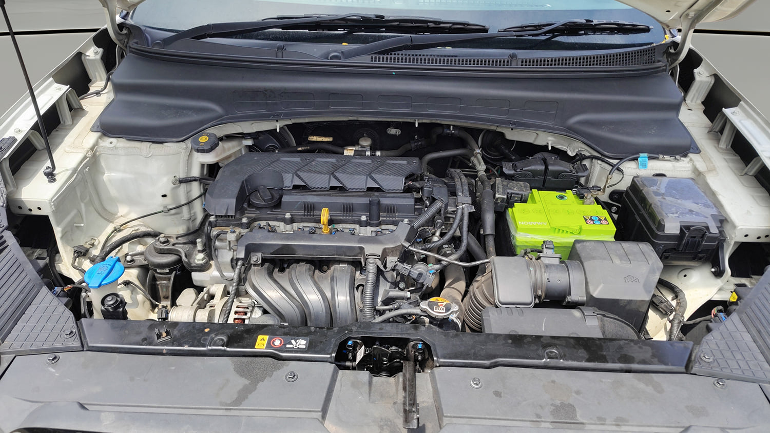 Used 2023 Hyundai Creta S Plus 1.5 Petrol Knight Petrol Manual engine ENGINE & BONNET OPEN FRONT VIEW