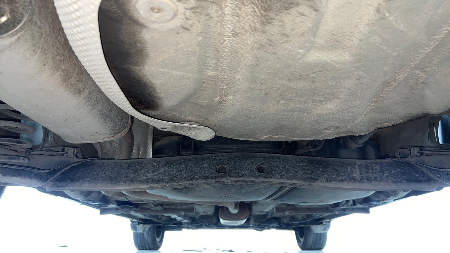Used 2022 Volkswagen Taigun Highline 1.0 TSI AT Petrol Automatic extra REAR UNDERBODY VIEW (TAKEN FROM REAR)