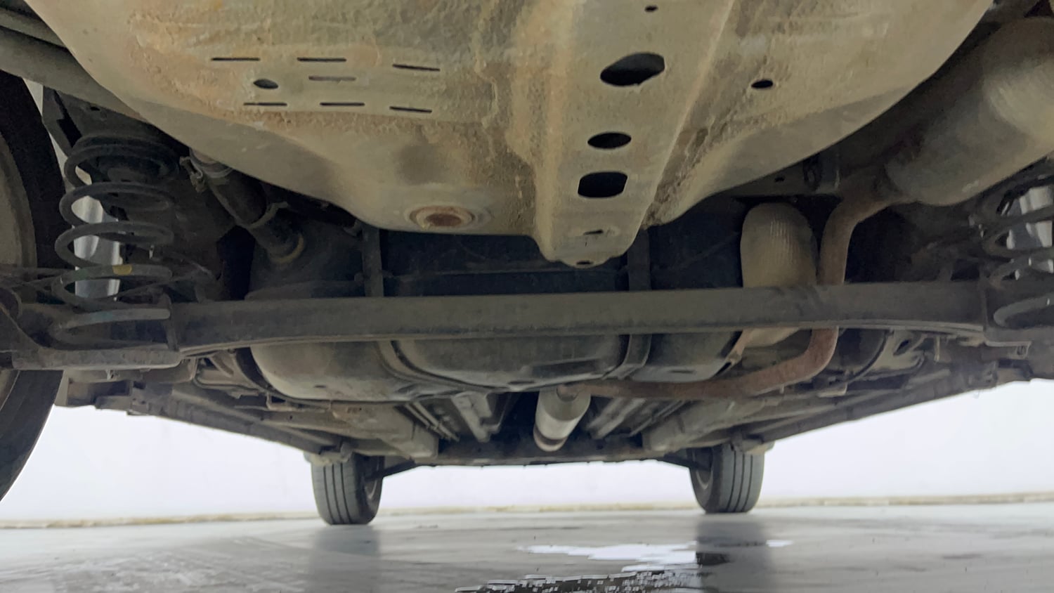 Used 2015 Maruti Suzuki Swift Dzire ZXI Petrol Manual extra REAR UNDERBODY VIEW (TAKEN FROM REAR)