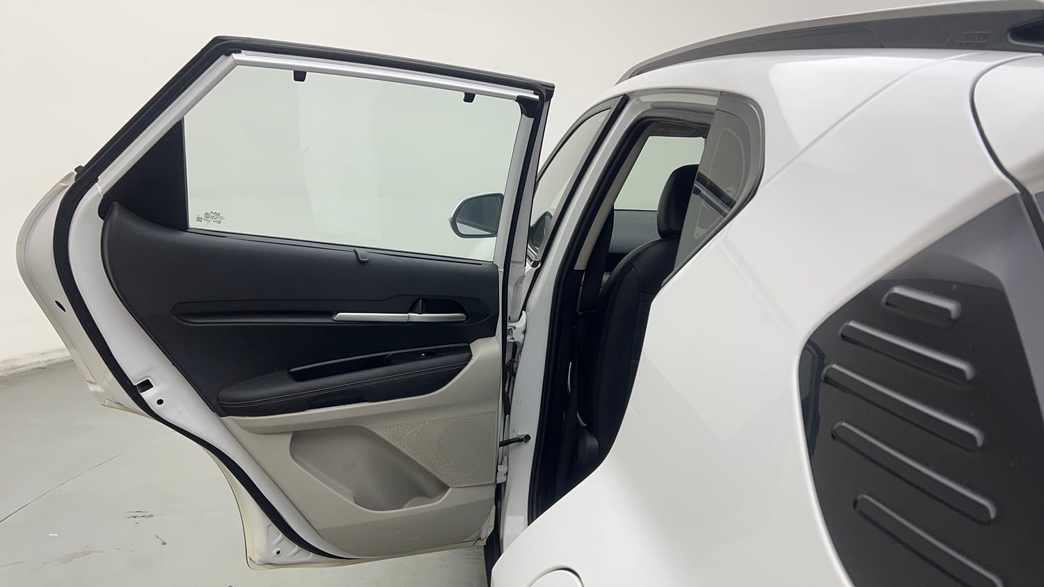 Used 2023 Kia Sonet HTX 1.5 Diesel Manual interior LEFT REAR DOOR OPEN VIEW