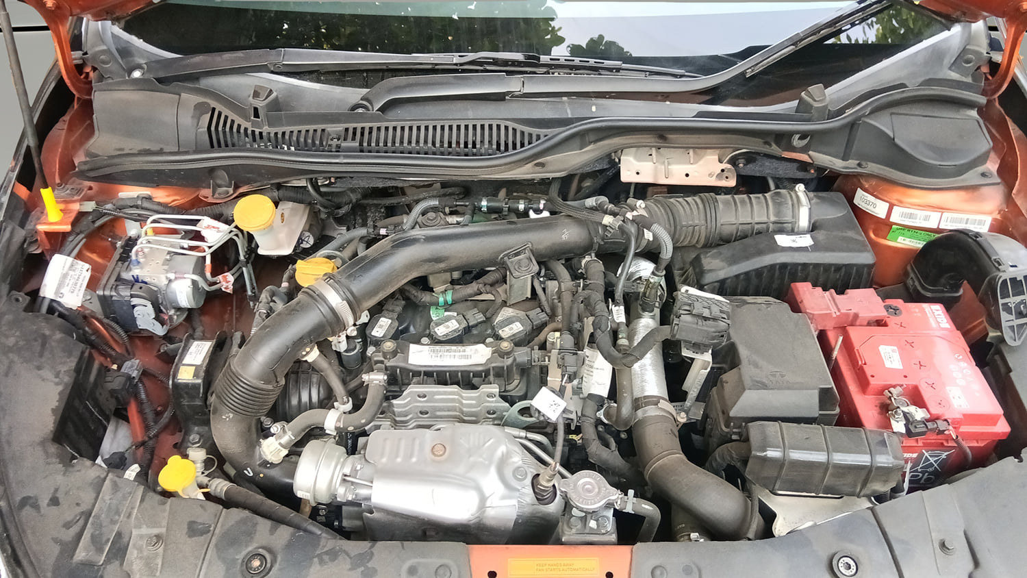 Used 2026 Tata Altroz Racer R3 Petrol Manual engine ENGINE & BONNET OPEN FRONT VIEW