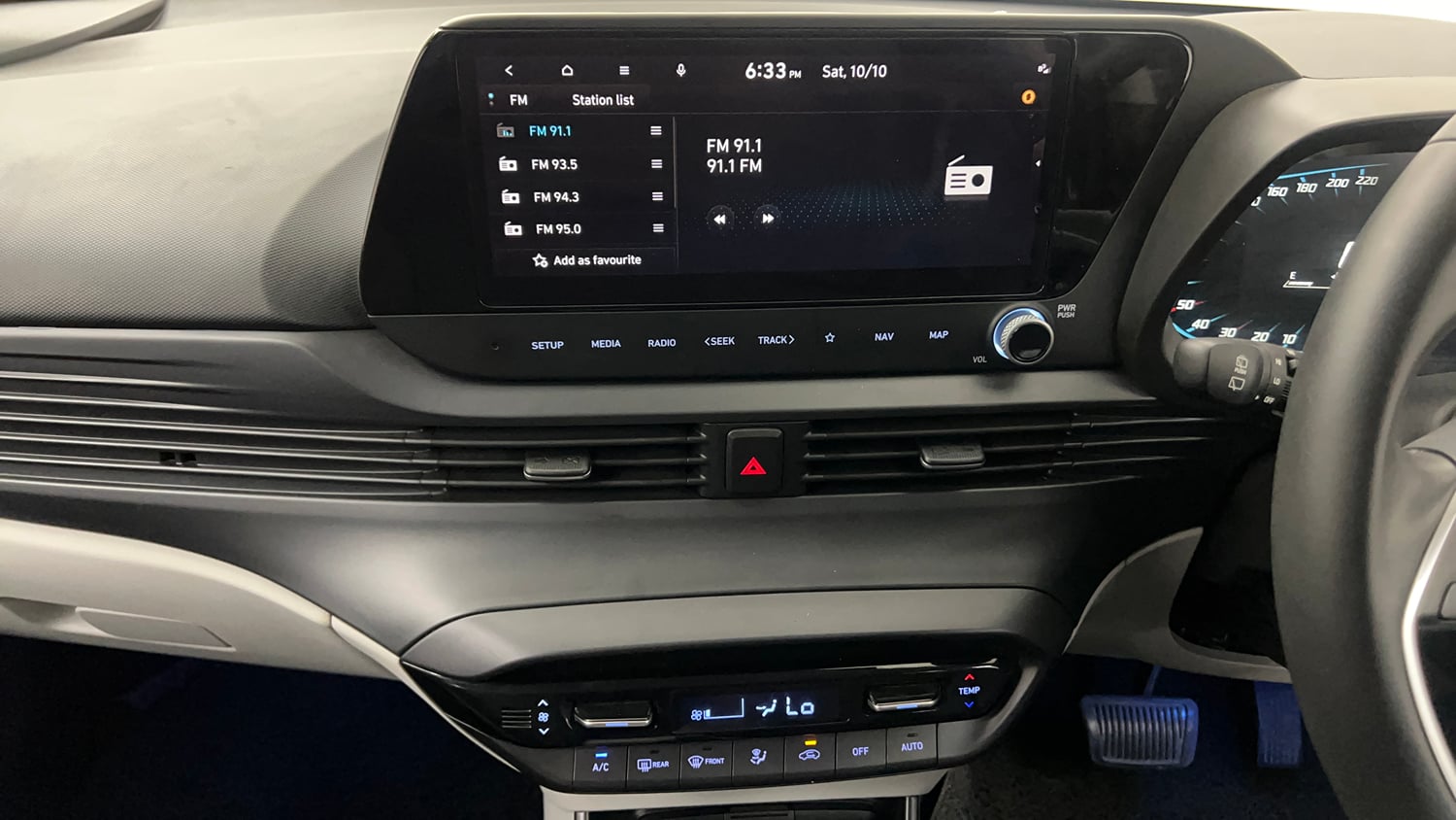 Used 2024 Hyundai New i20 Asta (O) 1.2 IVT Petrol Automatic interior MUSIC SYSTEM & AC CONTROL VIEW