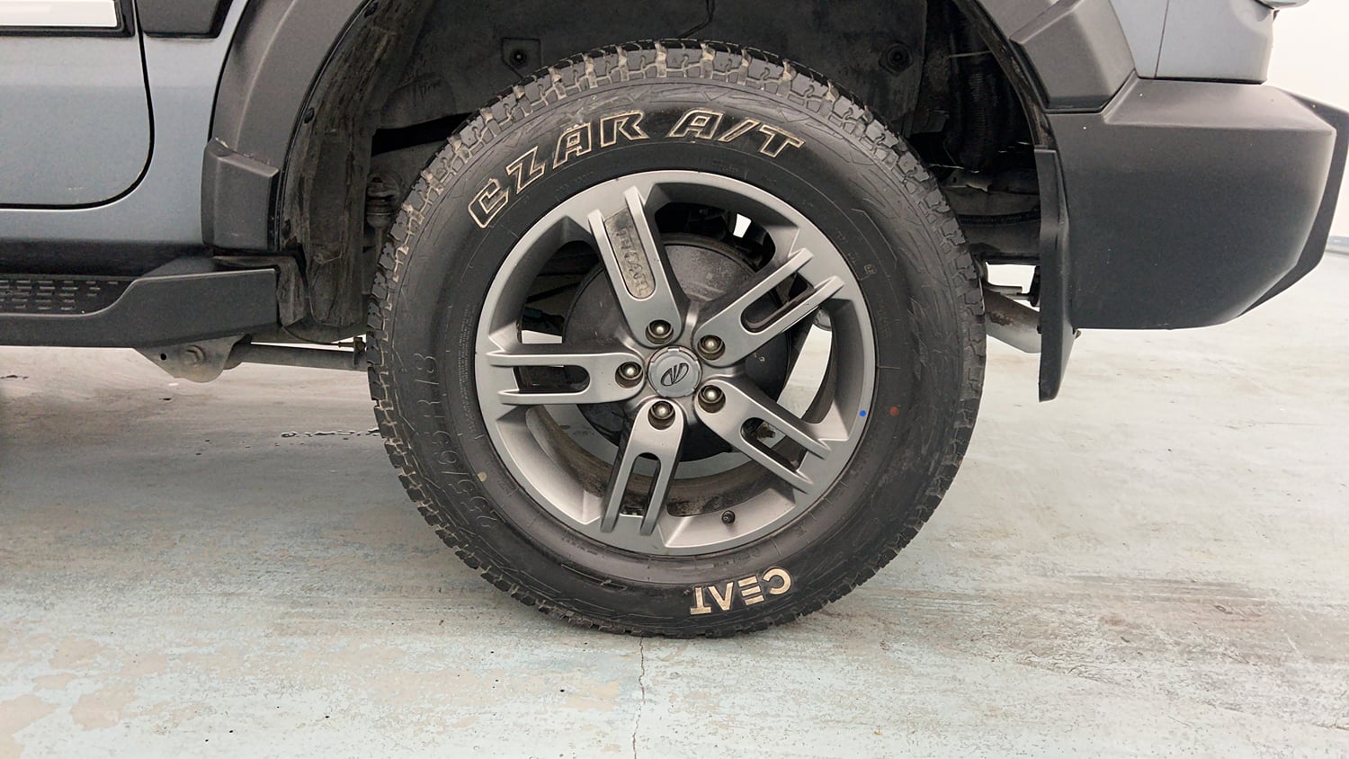Used 2021 mahindra Thar LX Hard Top Petrol AT 4WD Petrol Automatic tyres LEFT REAR TYRE RIM VIEW