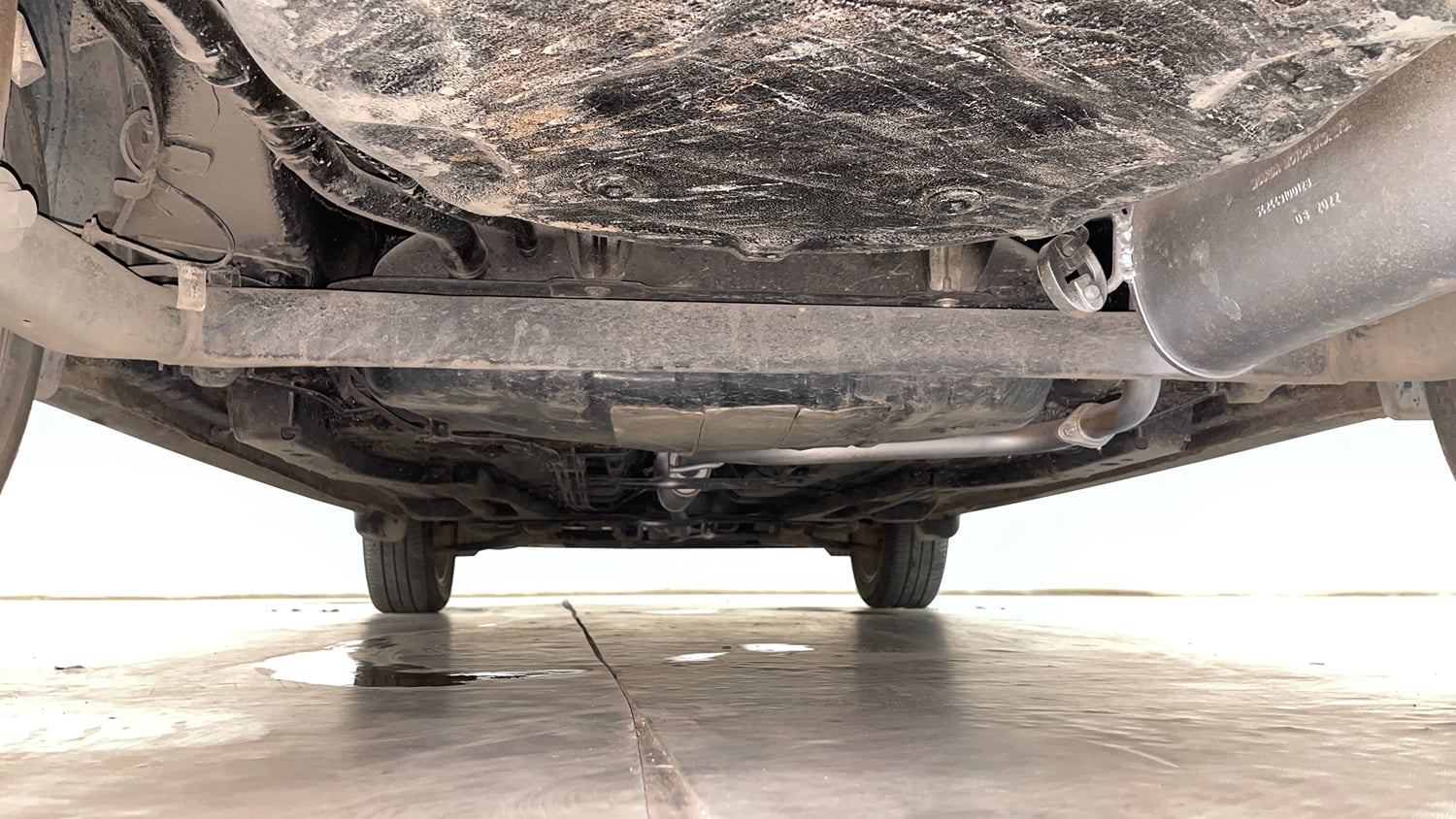 Used 2022 Tata Tigor XZA Plus Petrol Automatic extra REAR UNDERBODY VIEW (TAKEN FROM REAR)
