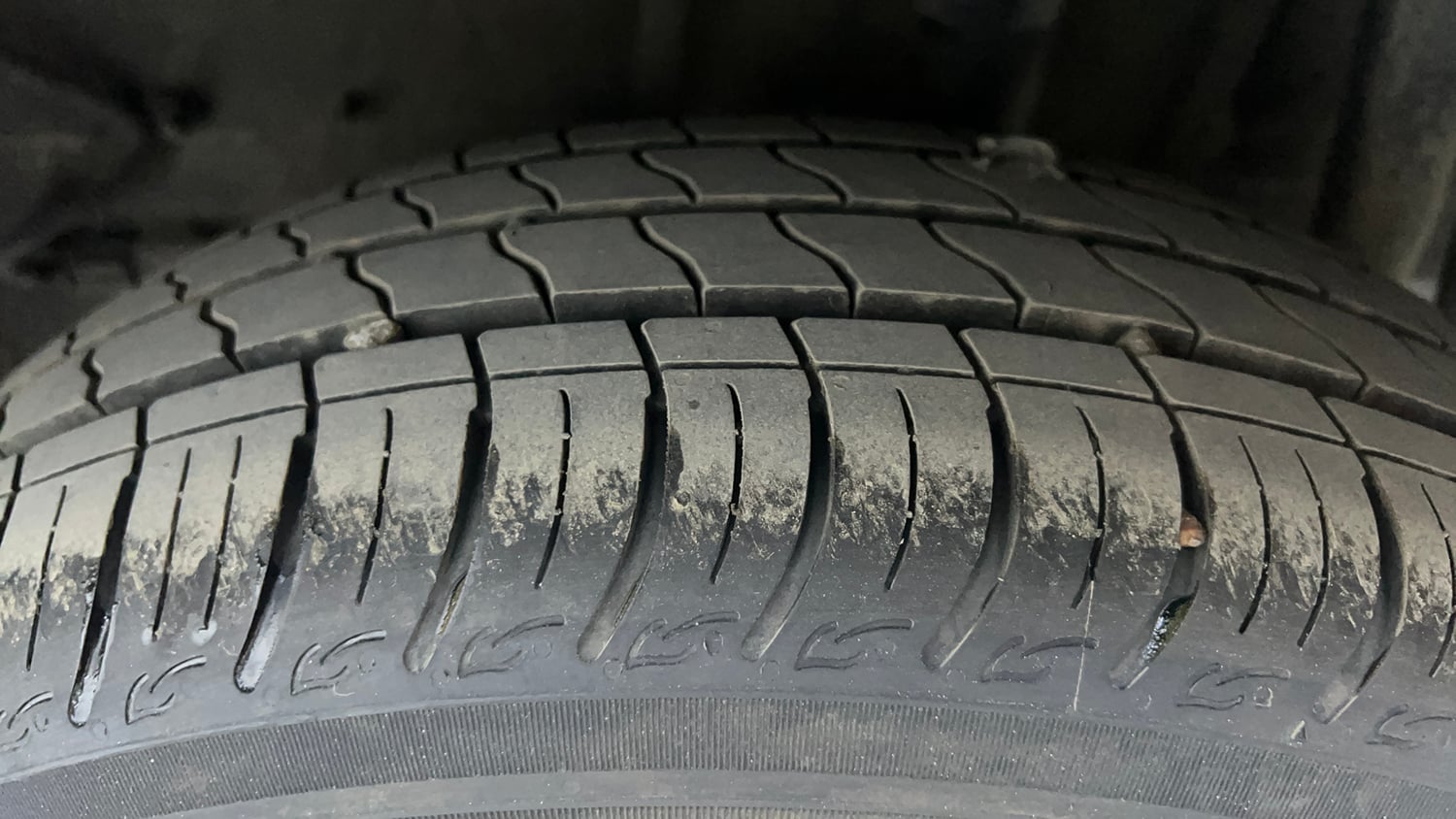 Used 2021 Tata Tigor XM Petrol Manual tyres LEFT REAR TYRE TREAD VIEW
