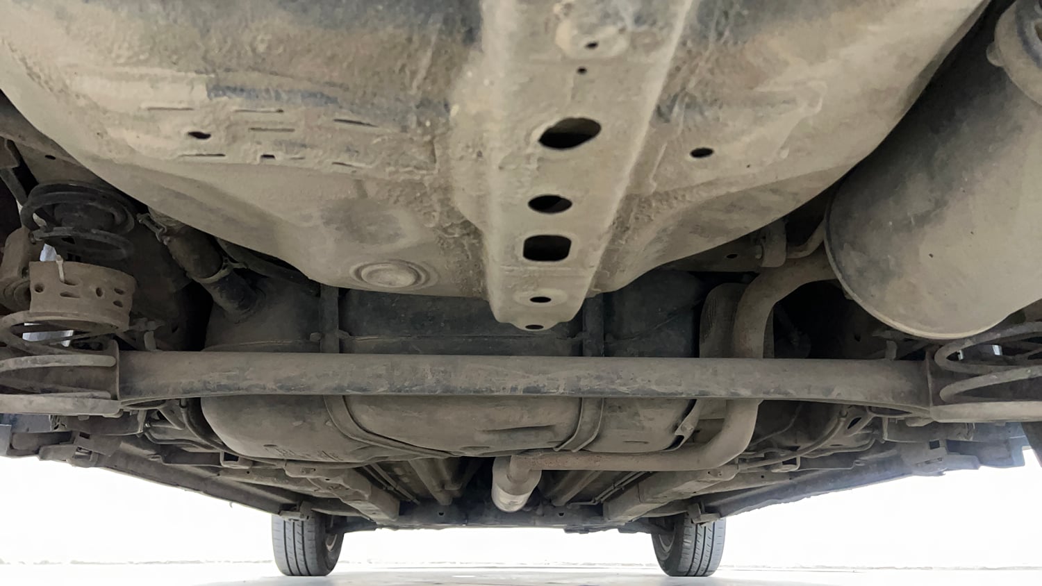 Used 2012 Maruti Suzuki Swift Dzire ZXI Petrol Manual extra REAR UNDERBODY VIEW (TAKEN FROM REAR)