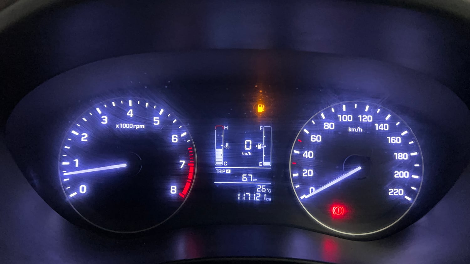 Used 2016 Hyundai Elite i20 Magna 1.2 Petrol Manual interior CLUSTERMETER VIEW
