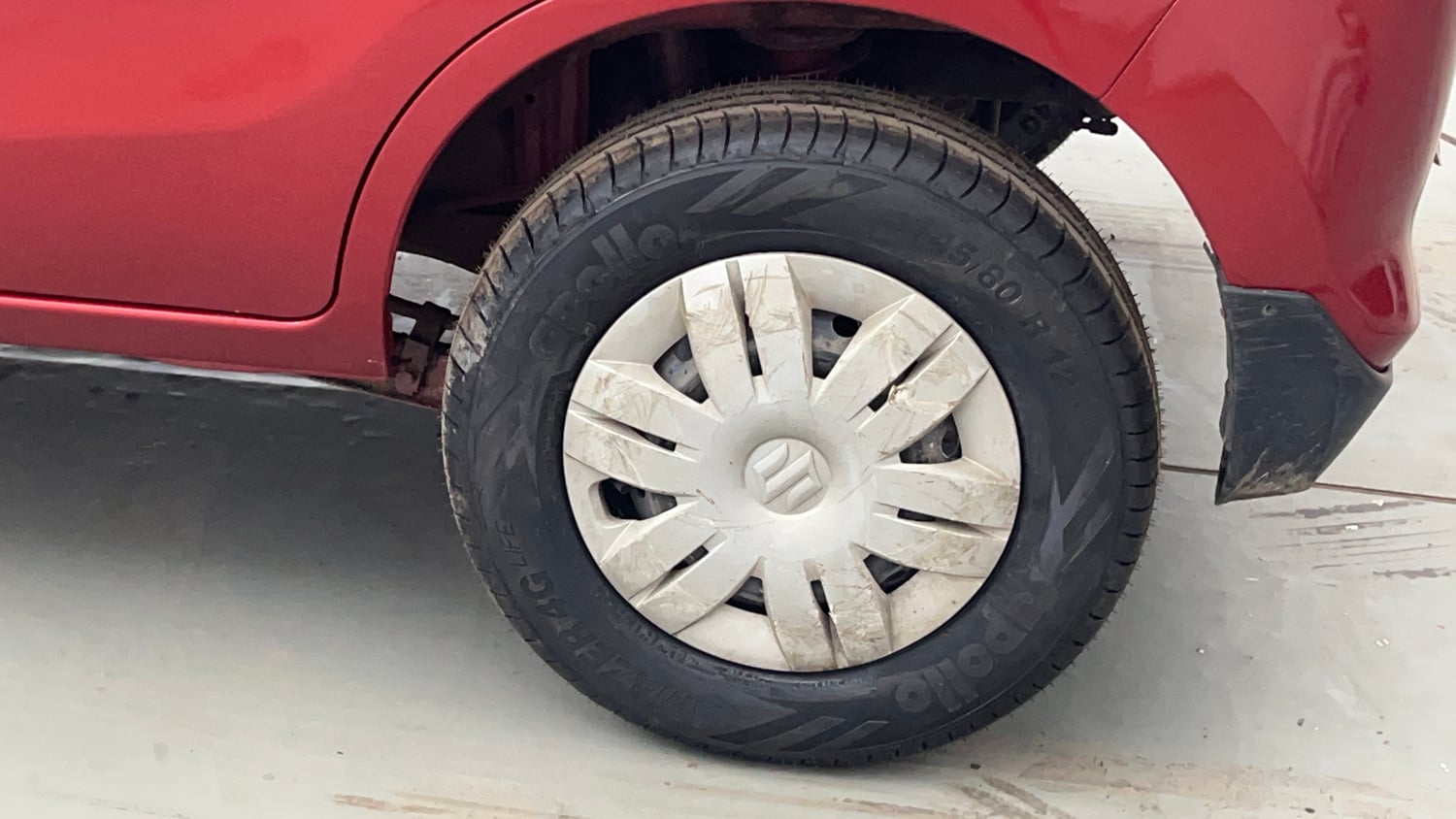 Used 2017 Maruti Suzuki Alto 800 LXi Petrol Manual tyres LEFT REAR TYRE RIM VIEW
