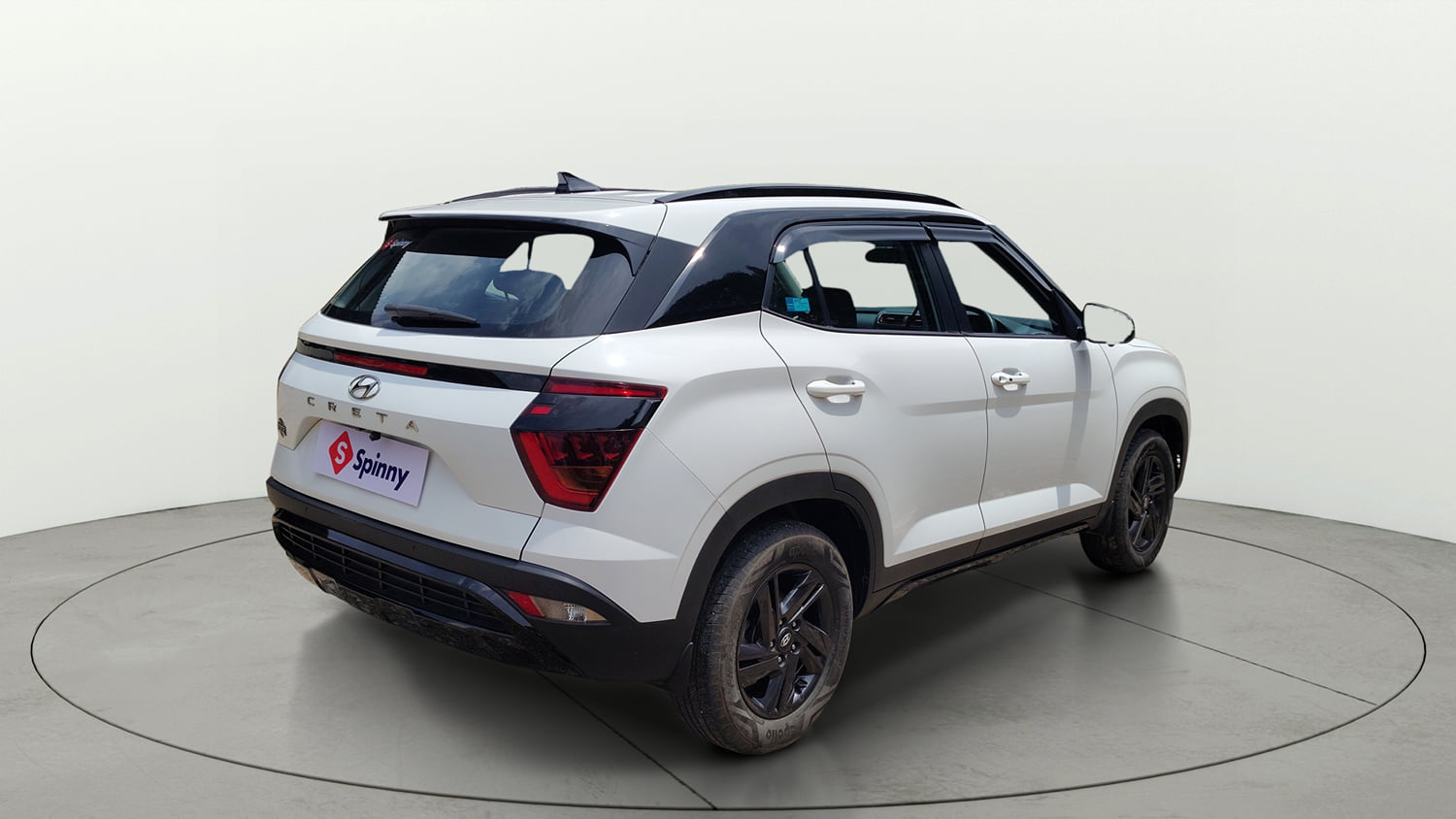 Used 2023 Hyundai Creta S Plus 1.5 Petrol Knight Petrol Manual exterior RIGHT REAR CORNER VIEW