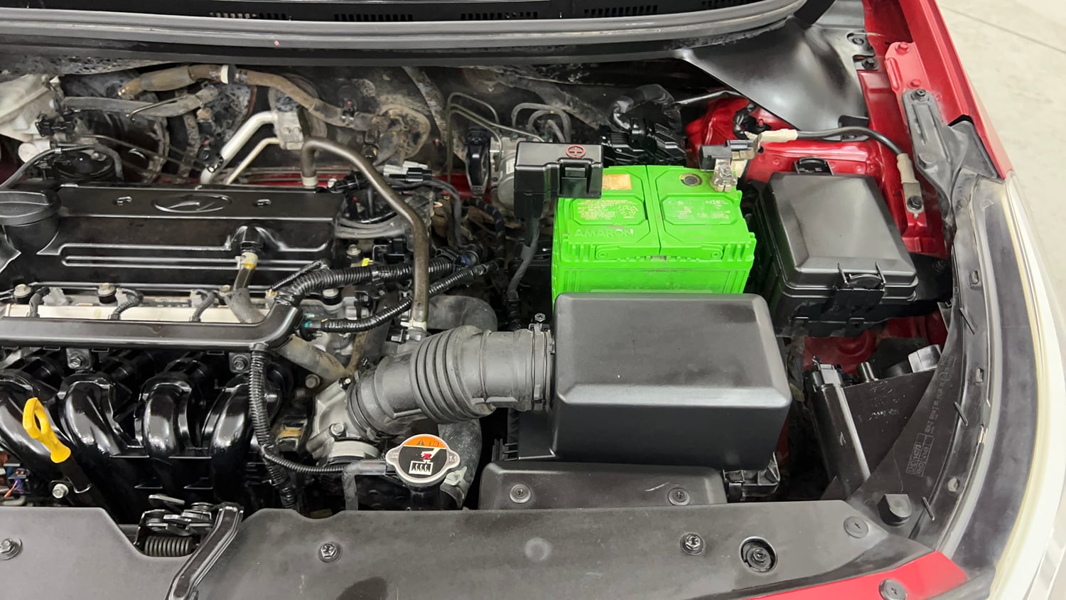 Used 2015 Hyundai Elite i20 Asta 1.2 Petrol Manual engine ENGINE LEFT SIDE VIEW