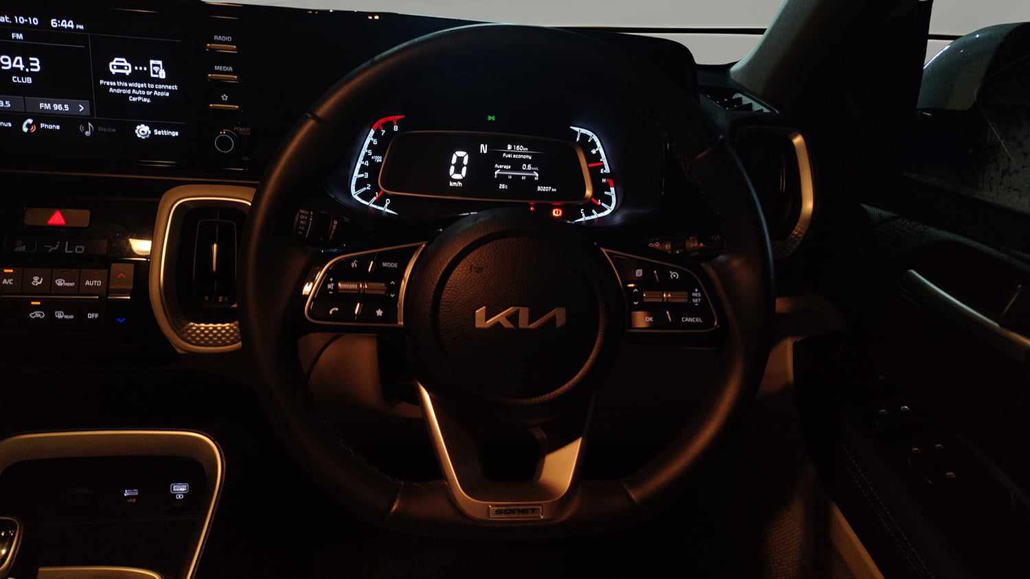 Used 2023 Kia Sonet HTX 1.0 iMT Petrol Manual interior STEERING VIEW