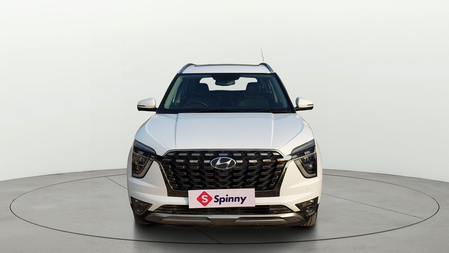 Used 2022 Hyundai Alcazar Signature (O) 6 STR 1.5 Diesel AT Diesel Automatic exterior FRONT VIEW